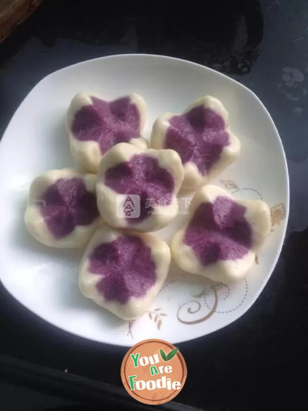 Purple potato steamed bread