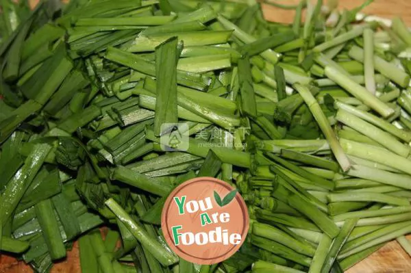 Stir fried leeks