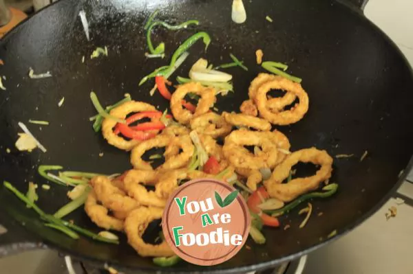 Crispy squid ring