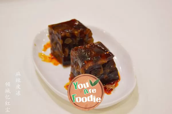 Spicy skin jelly