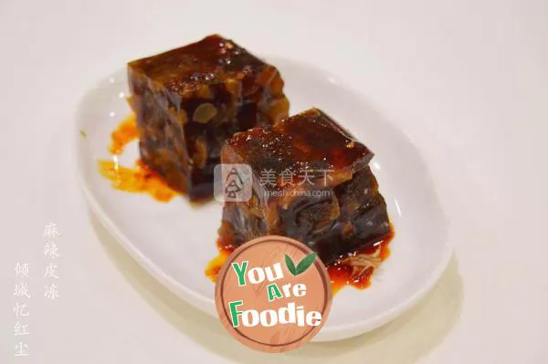 Spicy skin jelly