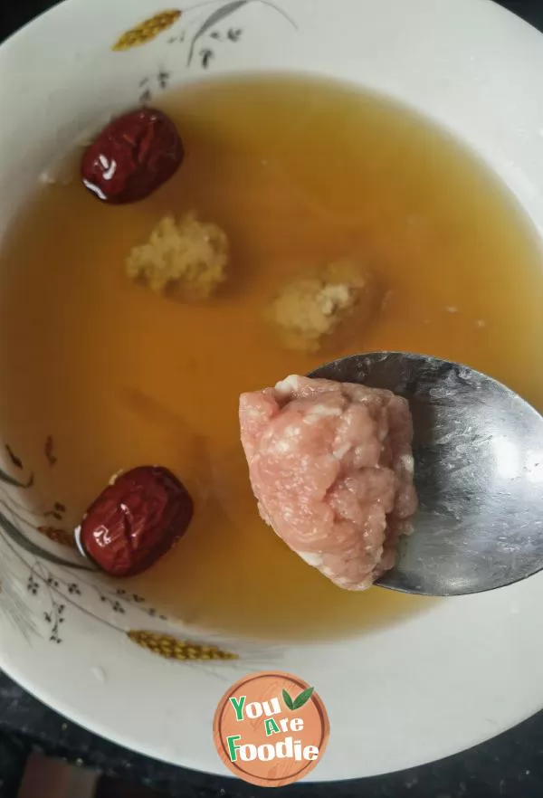 Steamed meatball soup