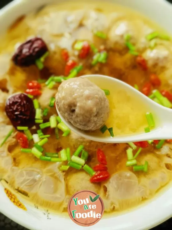 Steamed meatball soup