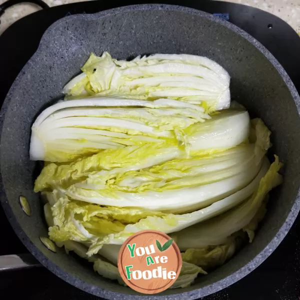 Stewed cabbage with mushrooms