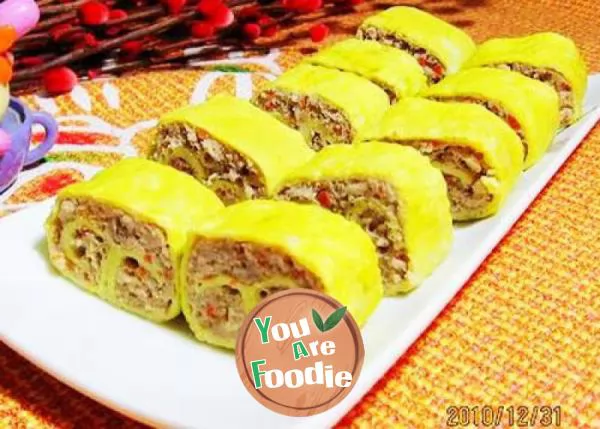 Everything goes well - Golden Ruyi meat roll