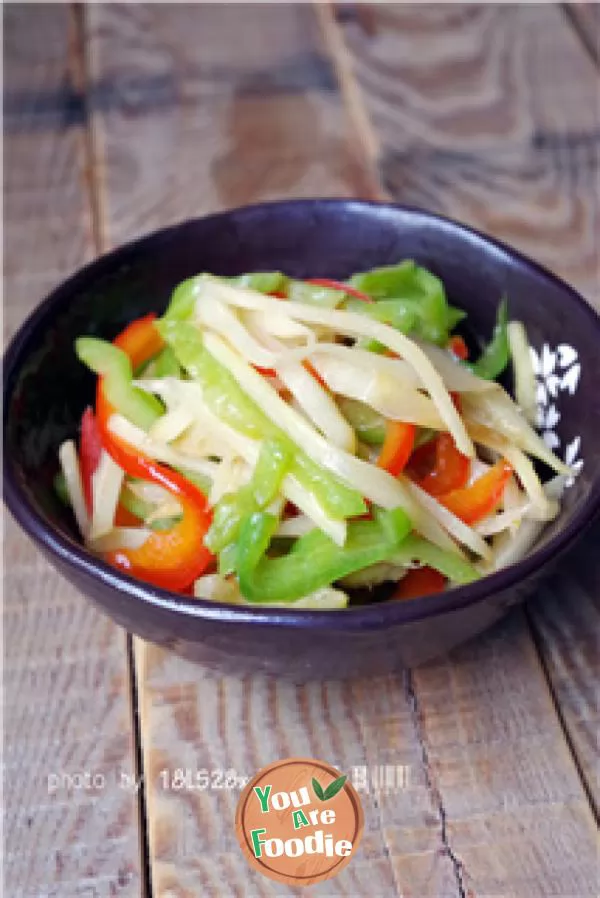 Stir fried shredded ginger