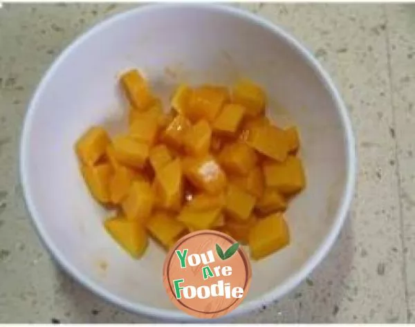 Mango Pudding with big fruit