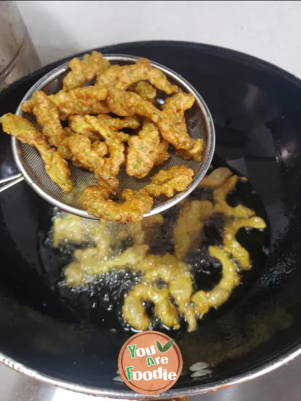 Fried bitter gourd