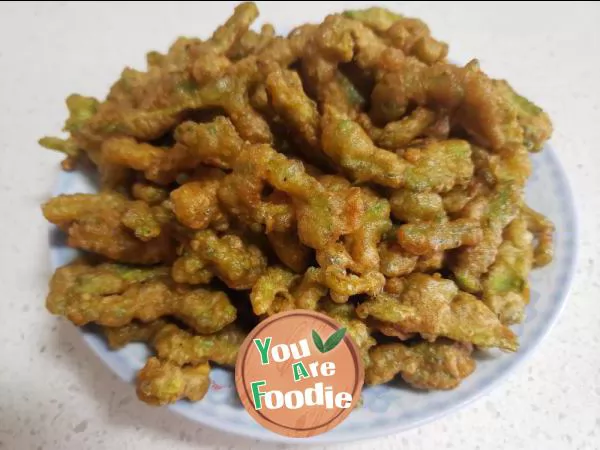 Fried bitter gourd