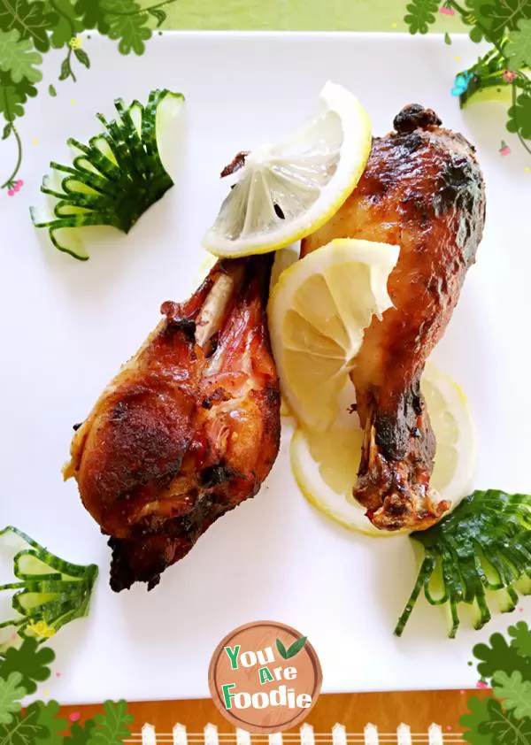 Roasted-chicken-leg-with-lemon