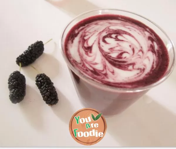 Mulberry yogurt drink