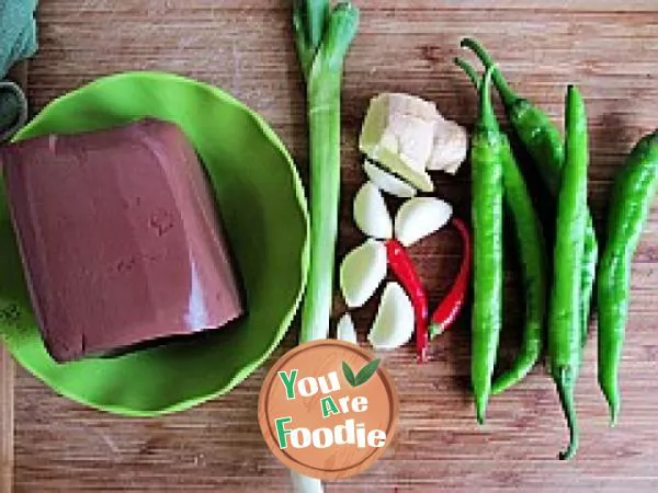 Fried duck blood with Hangzhou pepper