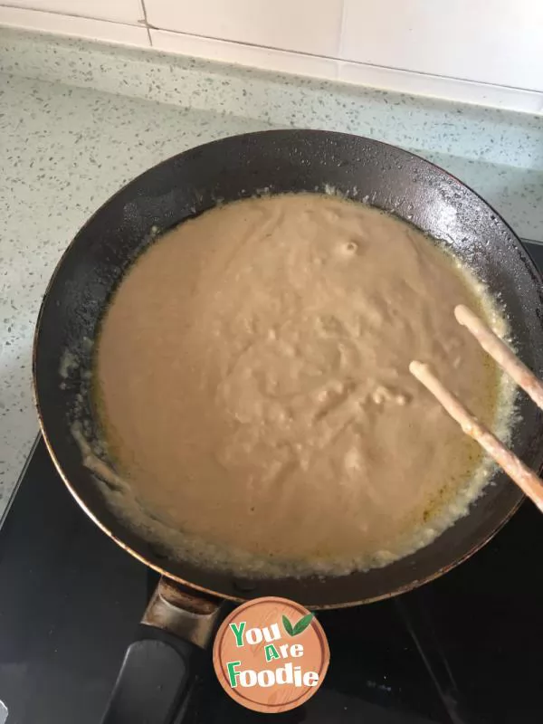 Chrysanthemum in sesame sauce