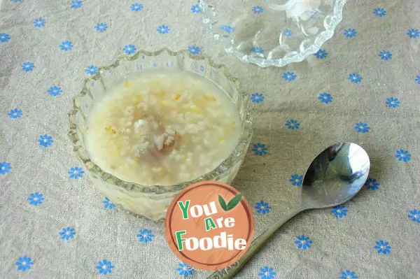 Osmanthus lotus seed porridge