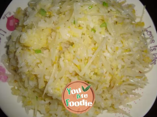 Fried-rice-with-shredded-potato