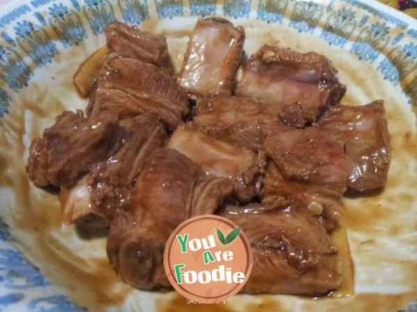 Steamed spareribs with oyster sauce