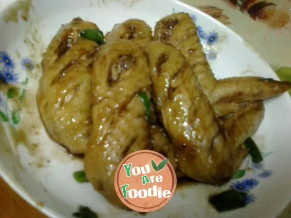 Chicken wings with vanilla cola