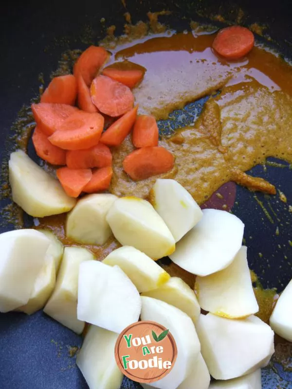 Beef Brisket with curry potato