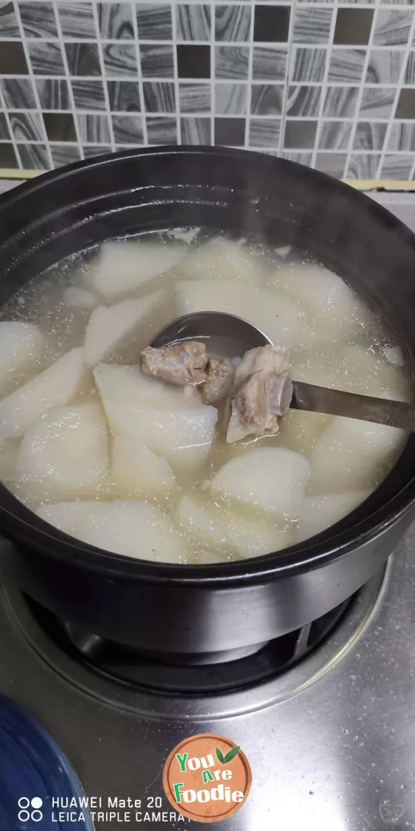 Pork Ribs Soup with White Radish