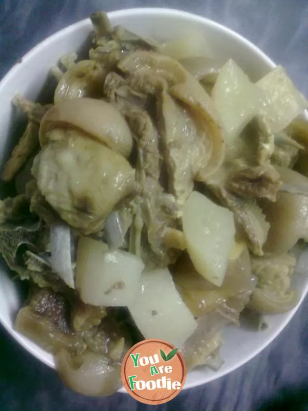 Braised radish with mutton