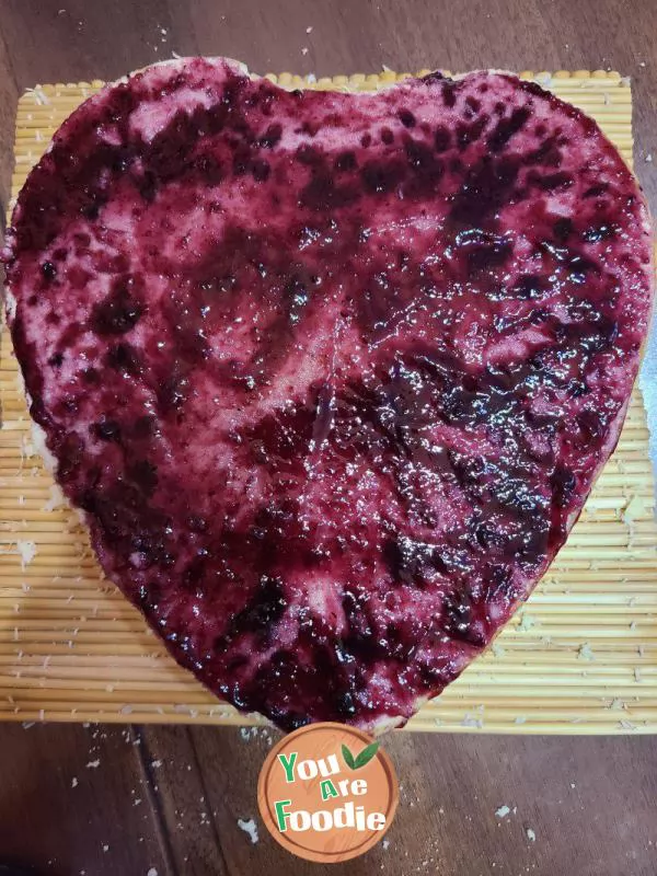 Blueberry jam cake