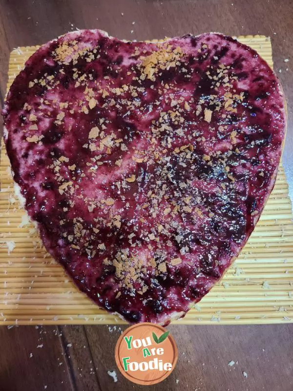 Blueberry jam cake
