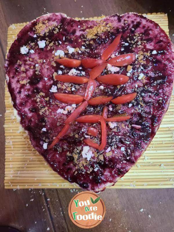 Blueberry jam cake