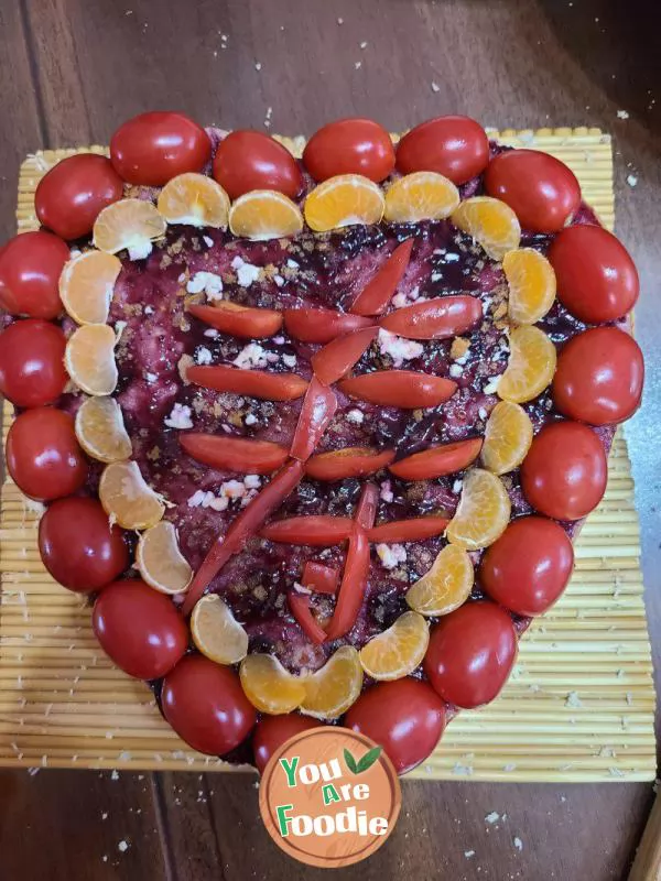 Blueberry jam cake