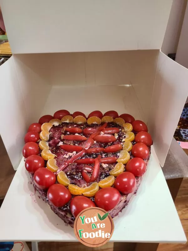 Blueberry jam cake