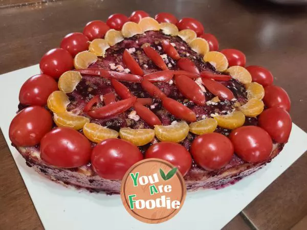 Blueberry jam cake