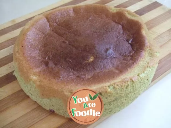 Rice cooker Matcha cake