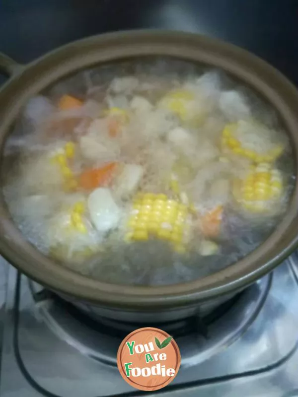 Corn and carrot soup