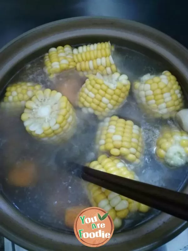 Corn and carrot soup