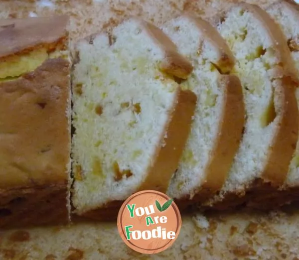 Candied orange peel pound cake