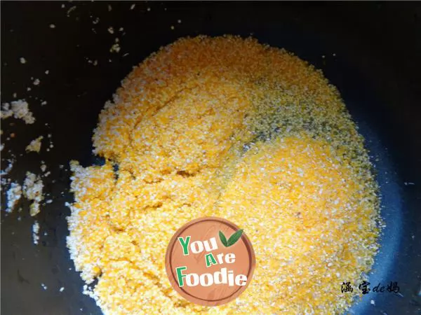 Sweet potato corn dregs millet porridge