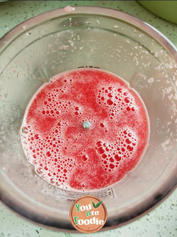 Watermelon frozen milk