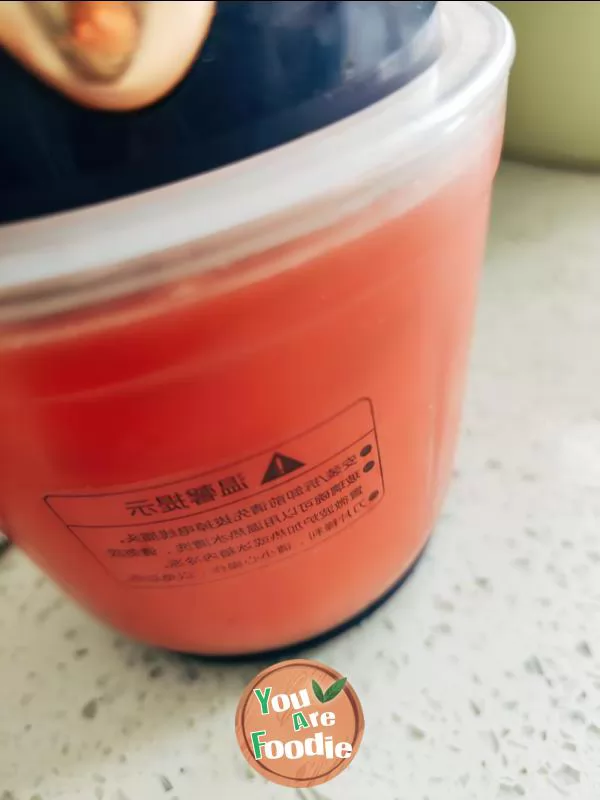 Watermelon frozen milk