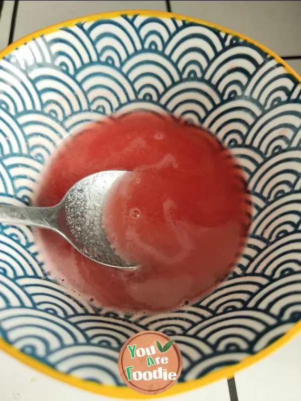 Watermelon frozen milk