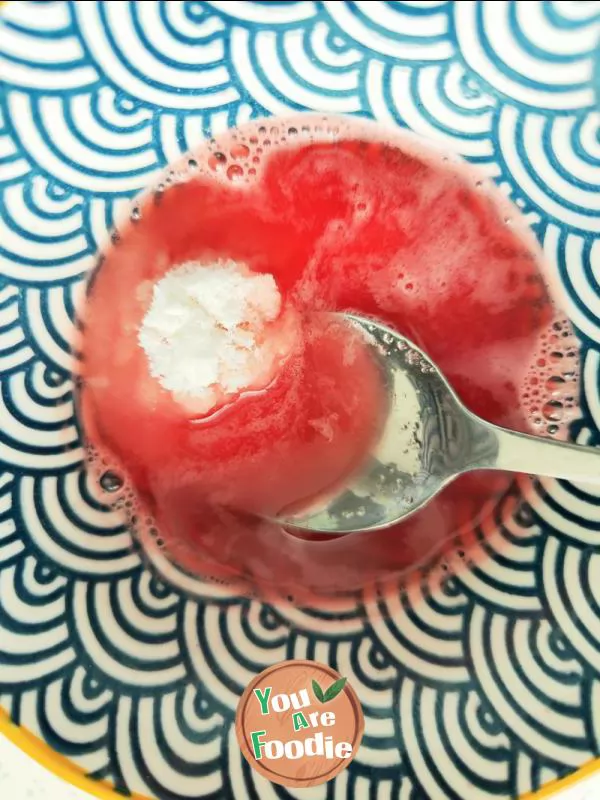 Watermelon frozen milk