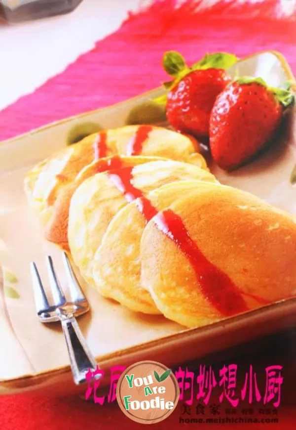 Strawberry pancake