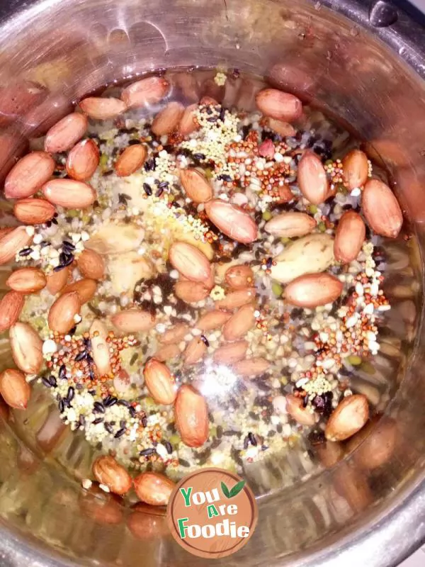 Congee with Nuts and Dried Fruits