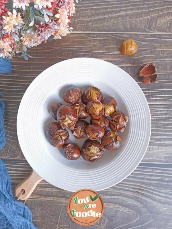 Super simple honey roasted chestnuts