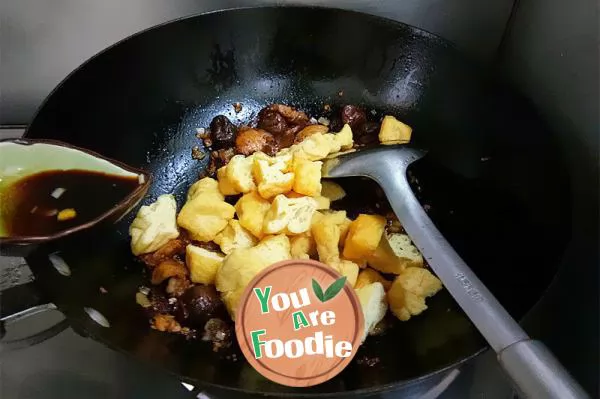 Fried Tofu with streaky pork