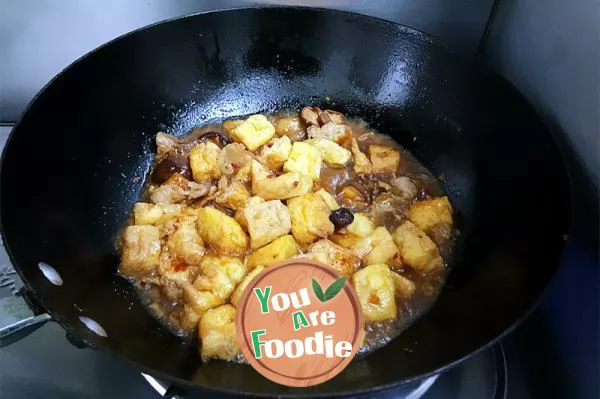 Fried Tofu with streaky pork