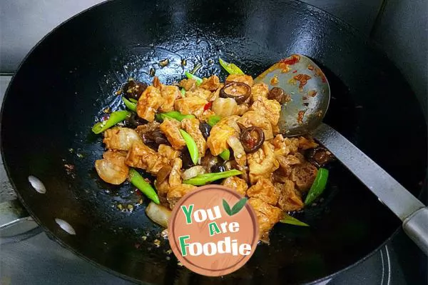 Fried Tofu with streaky pork