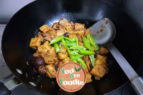 Fried Tofu with streaky pork