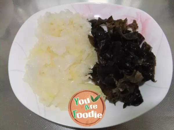 Tossed Black and White Fungus