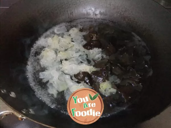 Tossed Black and White Fungus