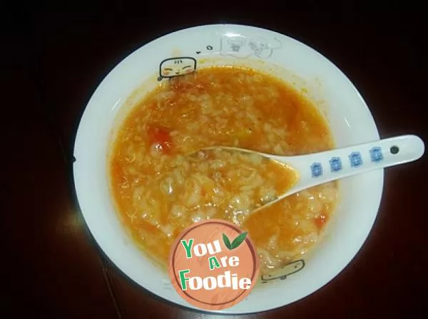 Keloid soup with corn flour