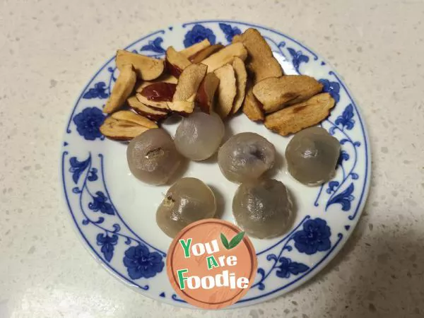 Braised egg with longan